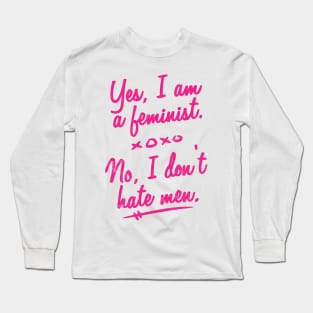 Feminist Movement No Hate Long Sleeve T-Shirt